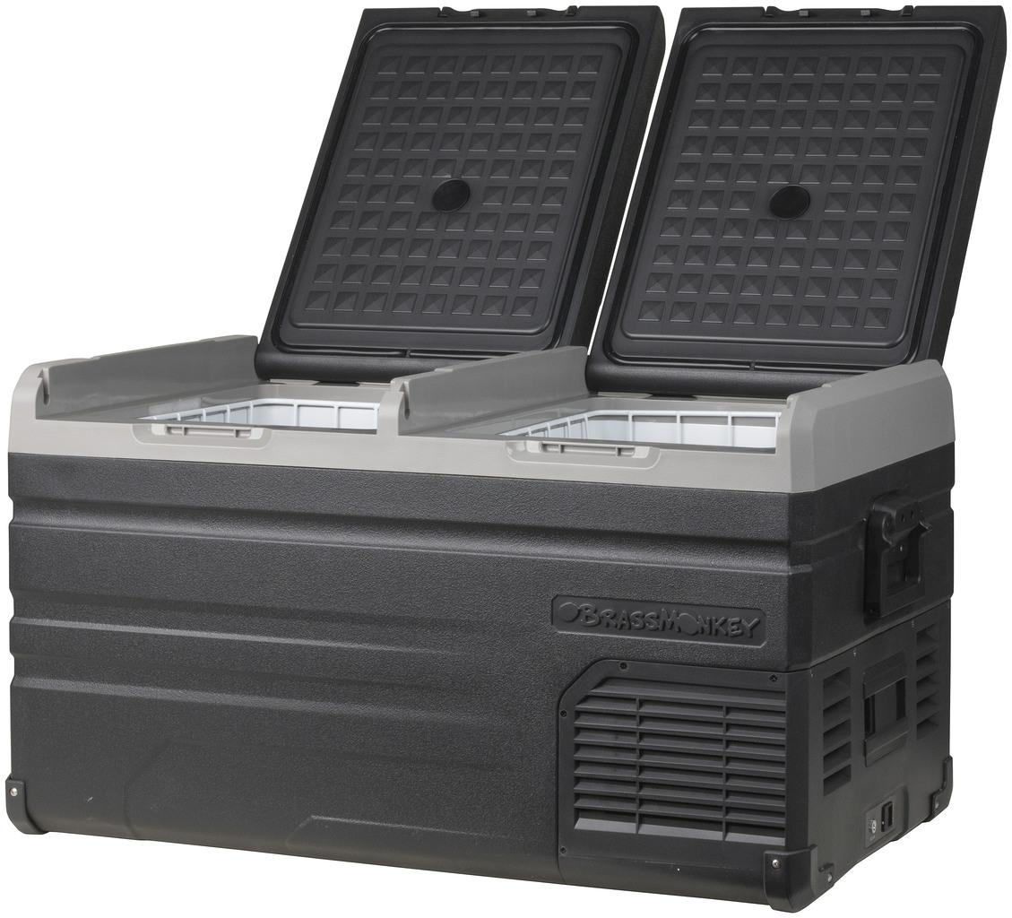 75L BRASS MONKEY DUAL ZONE PORTABLE FRIDGE Coast4x4
