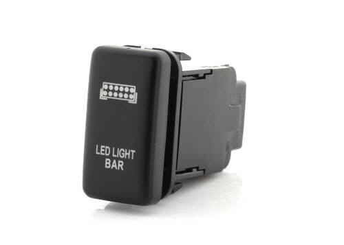 OE On/Off Push Button LED LIGHTBAR Suit Various Toyota 1998> 39x21mm