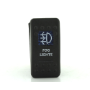 ROCKER SWITCH SEALED ON / OFF 12/24V 20A @ 12V FOG LIGHT SYMBOL - BLUE