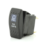 ROCKER SWITCH SEALED ON / OFF 12/24V 20A @ 12V AUX LIGHT SYMBOL - BLUE