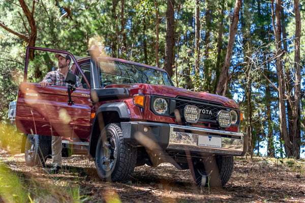 Toyota Landcruiser 79 Series fitted with Lightforce driving lights