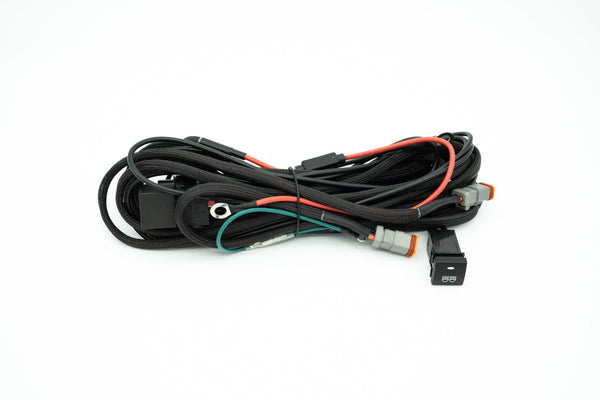 Lightforce wiring harness fitted to a Prado 150