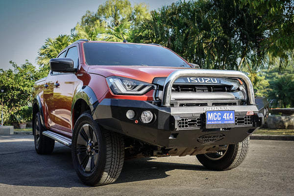 MCC4X4 Rocker 078-01SQ Single Loop bullbar fitted to Dmax RG 2020-2024