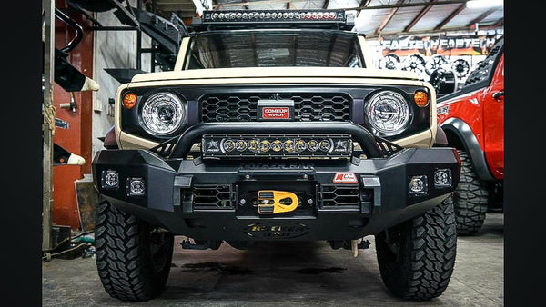 MCC4X4 Rocker 078-01SQ Low Loop bullbar fitted to Suzuki Jimny 2019-On