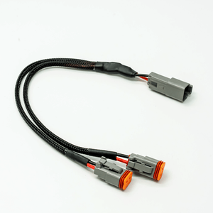 Splitter for two-pin harness connectors - Splits a two-pin connector to allow connection of four lights to the Striker Driving Light Harness