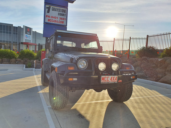 MCC4X4 Tube Series 004 bullbar fitted to Jeep Wrangler TJ 1997-2006