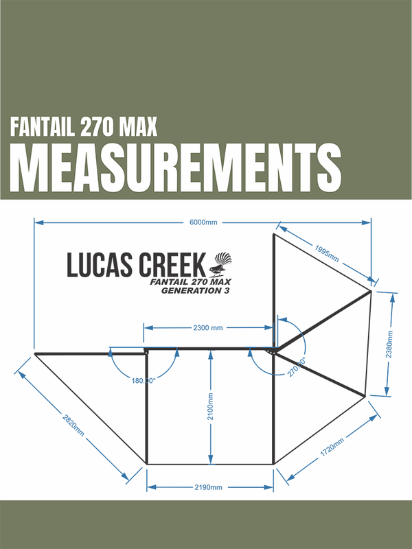 Gen 3 Fantail 270 Max Awning