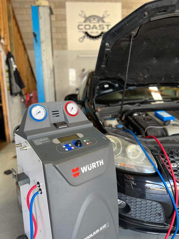 Air conditioning repairs, full diagnostics, leaking AC hoses and pipes quickly repaired, funny smell when the heater or AC is used? Need a regas? Funny noise behind the dash? Compressor noise? Give us a call.