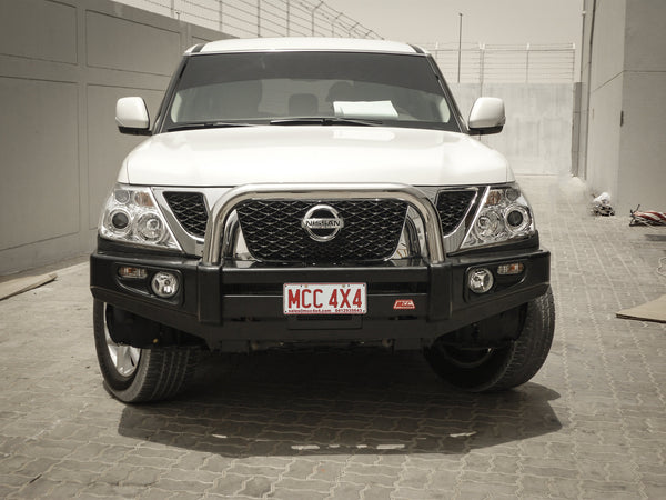 MCC4X4 Falcon 707-01 Single Loop bullbar fitted to Patrol Y62 Series 1-4 2012-2018
