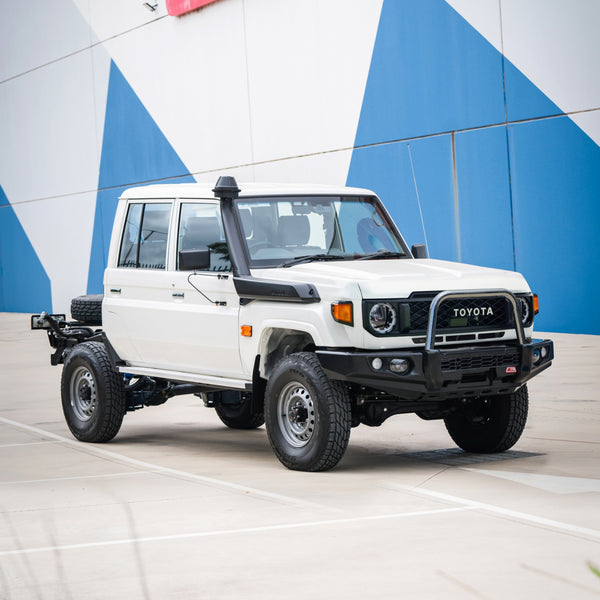 MCC4X4 Falcon 707-01 Single Loop bullbar fitted to Land Cruiser 70 Series Single Cab 2024-On