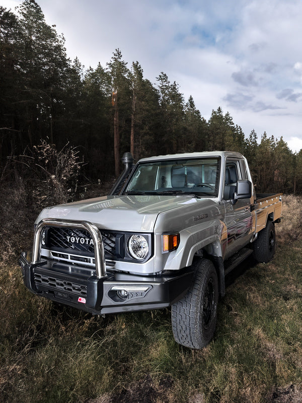 MCC4X4 Phoenix 808-01 Single Loop bullbar fitted to Land Cruiser 79 Series Single Cab 2024-On