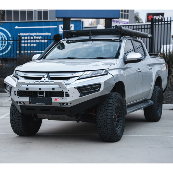 MCC4X4 Pegasus 909-01 Aluminium bullbar fitted to Triton MR 2019-On