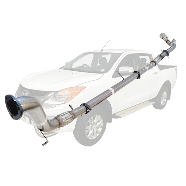 MAZDA BT50 2011 - 9/2016 3.2L 3" TURBO BACK EXHAUST - STAINLESS STEEL