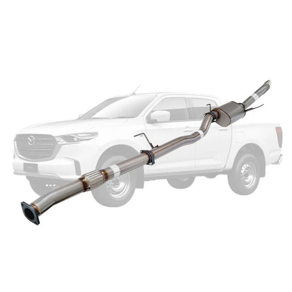 MAZDA BT-50 2021 ONWARDS 3L 3" DPF BACK EXHAUST - STAINLESS STEEL