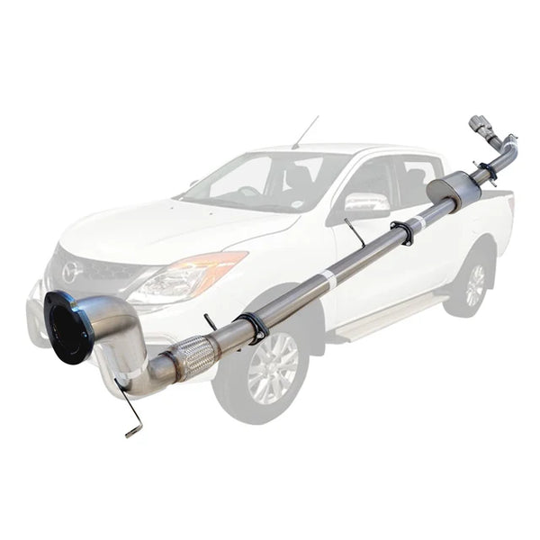 MAZDA BT50 2011 - 9/2016 3.2L 3" TURBO BACK EXHAUST - STAINLESS STEEL
