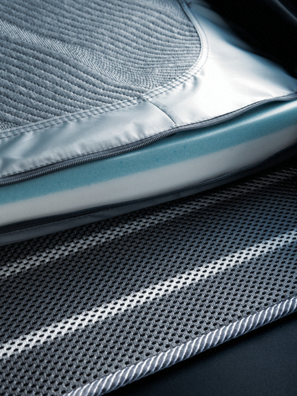 60 mm Dual layer mattress - 40 mm high density foam and 20 mm memory foam for extra comfort with removable water proof bottom layer cover and 10mm anti condensation mat providing extra comfort and a good sleep - best mattress in any roof top tent showing