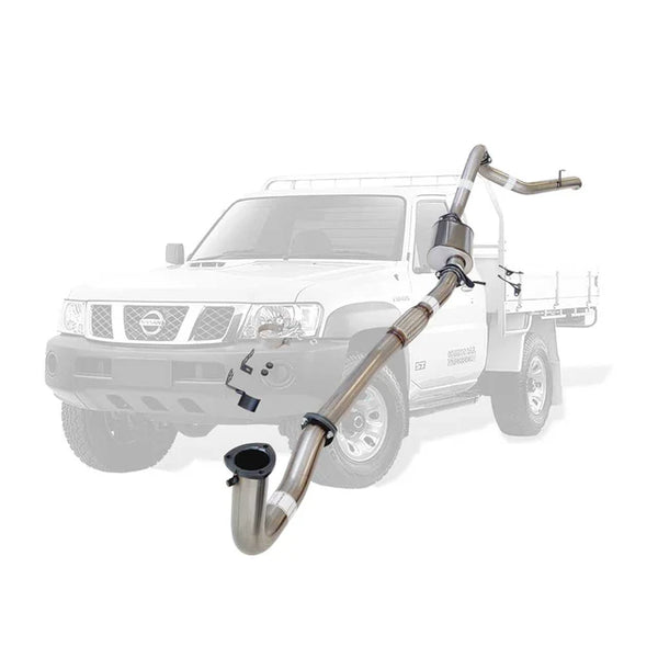 NISSAN PATROL Y61 GU 4.2L TD42 Ute 3" DUMP PIPE BACK EXHAUST 1996 - 2006 - STAINLESS STEEL