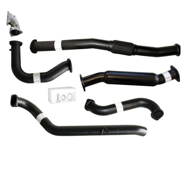 NISSAN PATROL Y61 GU TD42 WAGON 3" TURBO BACK EXHAUST with STAINLESS CAST DUMP PIPE - ALUMINIZED STEEL