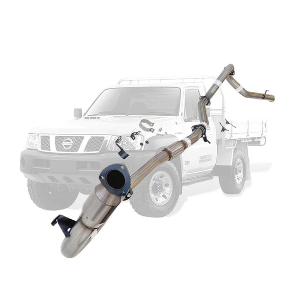 NISSAN PATROL Y61 GU 3L ZD30 UTE 3" TURBO BACK EXHAUST 2000 - 2016 - STAINLESS STEEL