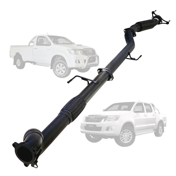 TOYOTA HILUX KUN 3.0L 16/26 2005 - 9/2015 3" TURBO BACK EXHAUST - ALUMINIZED STEEL