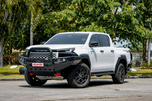 MCC4X4 Falcon 707-01 Single Black Loop bullbar fitted to Hilux 2026-On (9th Gen)