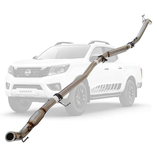 NISSAN NAVARA D23 NP300 2.3L 3" TURBO BACK EXHAUST DPF DELETE - STAINLESS STEEL