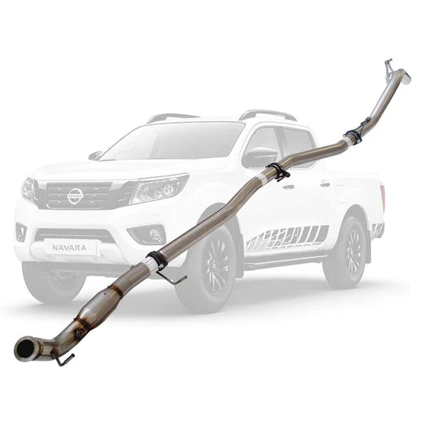 NISSAN NAVARA D23 NP300 2.3L 3" TURBO BACK EXHAUST DPF DELETE - STAINLESS STEEL