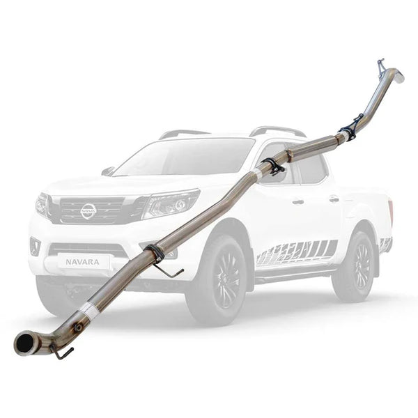 NISSAN NAVARA D23 NP300 2.3L 3" TURBO BACK EXHAUST DPF DELETE - STAINLESS STEEL