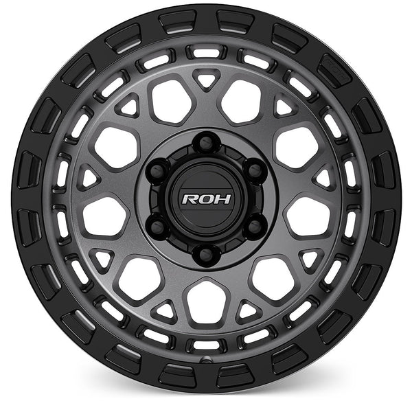 ROH Atlas Matt Gunmetal w/Matt Black Rim Edge