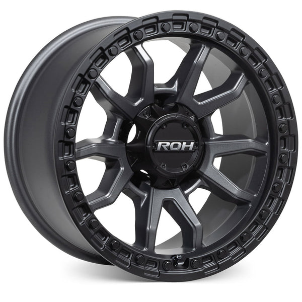 ROH Raid 5 Matt Gunmetal w/Matt Black Rim Edge