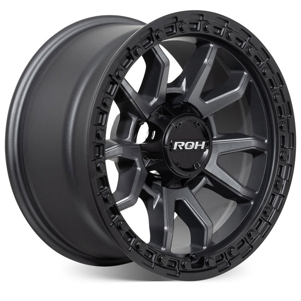 ROH Raid 5 Matt Gunmetal w/Matt Black Rim Edge