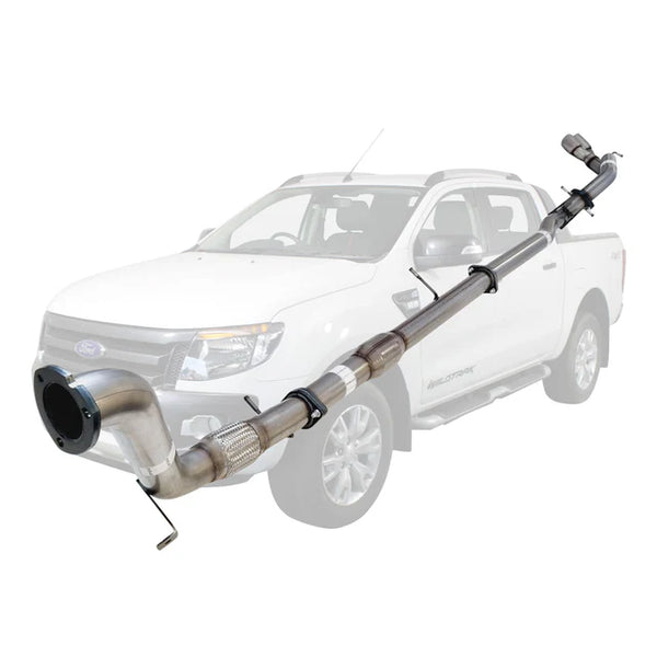 FORD RANGER PX 2011-2016 3.2L 3" TURBO BACK EXHAUST SYSTEM - STAINLESS STEEL
