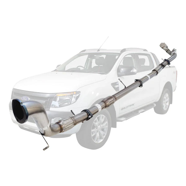FORD RANGER PX 2011-2016 3.2L 3" TURBO BACK EXHAUST SYSTEM - STAINLESS STEEL