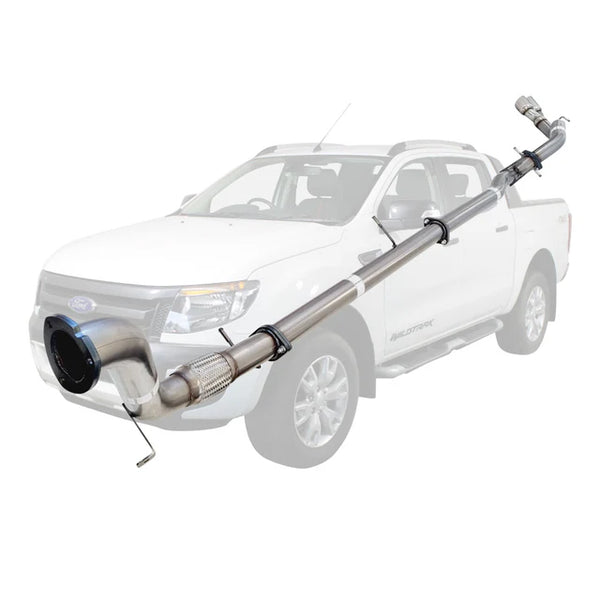 FORD RANGER PX 2011-2016 3.2L 3" TURBO BACK EXHAUST SYSTEM - STAINLESS STEEL