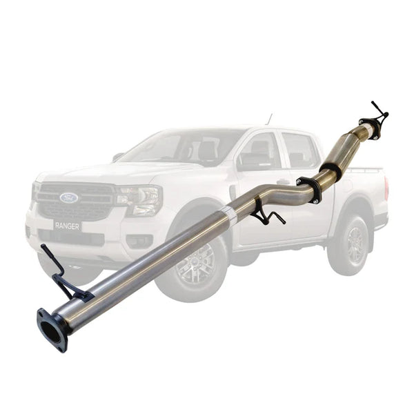 FORD RANGER NEX GEN 2022 ONWARDS 2L BI-TURBO 3" DPF BACK EXHAUST - STAINLESS STEEL