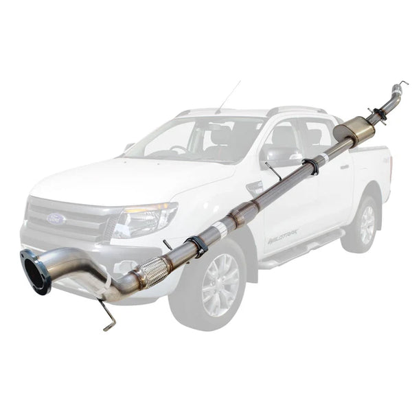 FORD RANGER PX 2011-2016 3.2L 3" TURBO BACK EXHAUST SYSTEM - STAINLESS STEEL