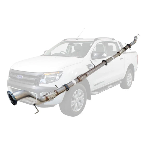 FORD RANGER PX 2011-2016 3.2L 3" TURBO BACK EXHAUST SYSTEM - STAINLESS STEEL