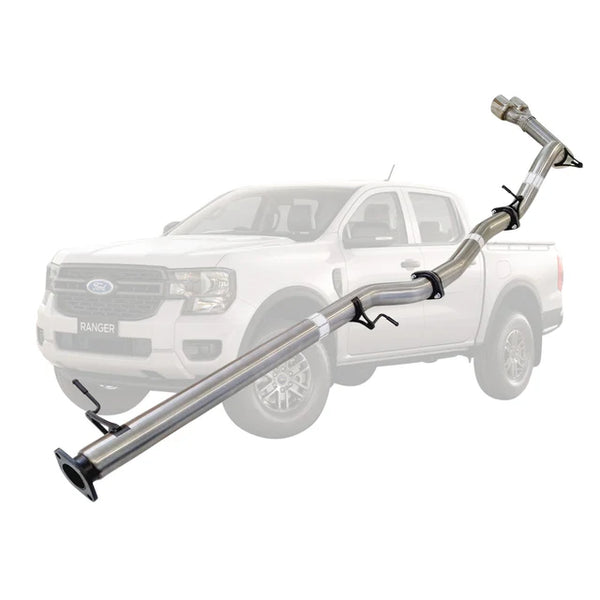 FORD RANGER NEX GEN 2022 ONWARDS 2L BI-TURBO 3" DPF BACK EXHAUST - STAINLESS STEEL