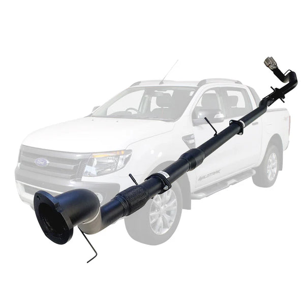 FORD RANGER PX 2011-2016 3.2L 3" TURBO BACK EXHAUST SYSTEM - ALUMINIZED STEEL