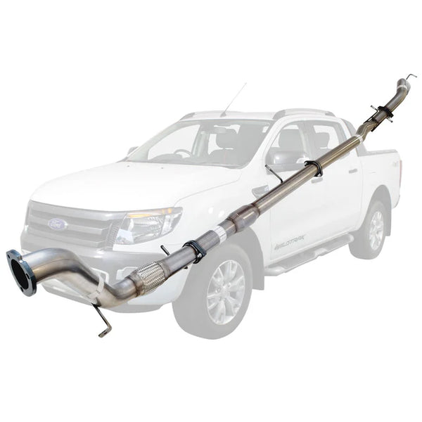 FORD RANGER PX 2011-2016 3.2L 3" TURBO BACK EXHAUST SYSTEM - STAINLESS STEEL