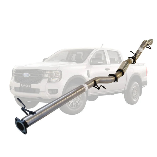FORD RANGER NEX GEN 2022 ONWARDS 2L BI-TURBO 3" DPF BACK EXHAUST - STAINLESS STEEL