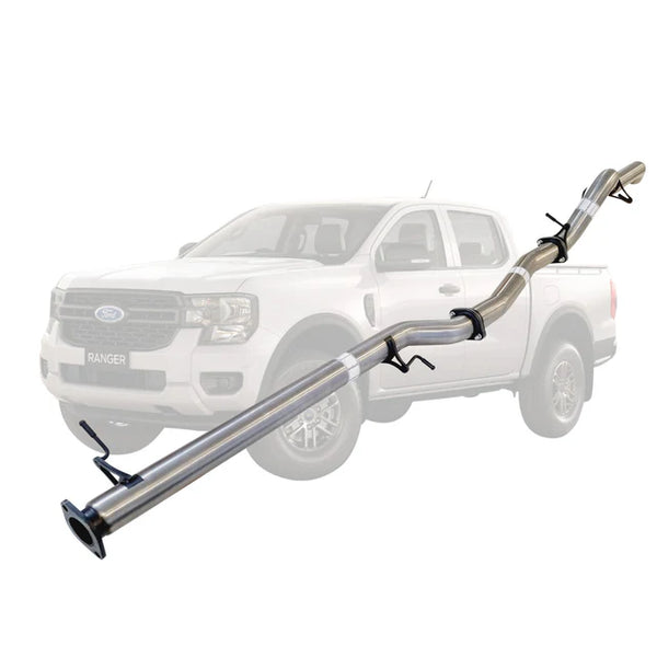 FORD RANGER NEX GEN 2022 ONWARDS 2L BI-TURBO 3" DPF BACK EXHAUST - STAINLESS STEEL