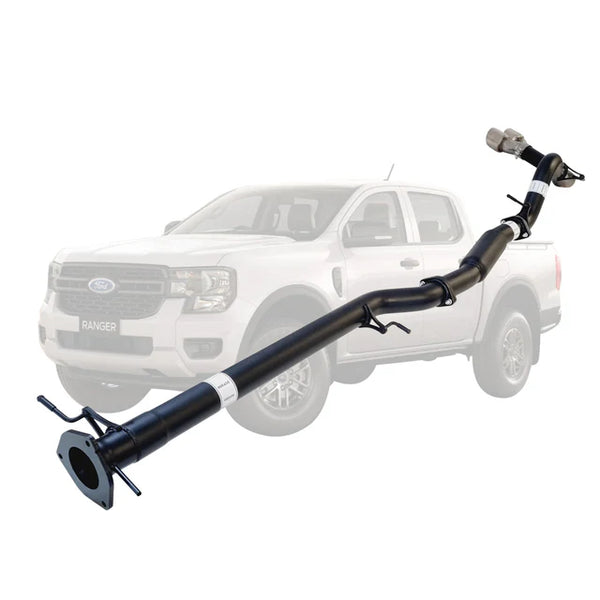 FORD RANGER NEXT GEN 2022 ONWARDS 3L V6 TD 3 INCH DPF BACK EXHAUST - ALUMINIZED STEEL