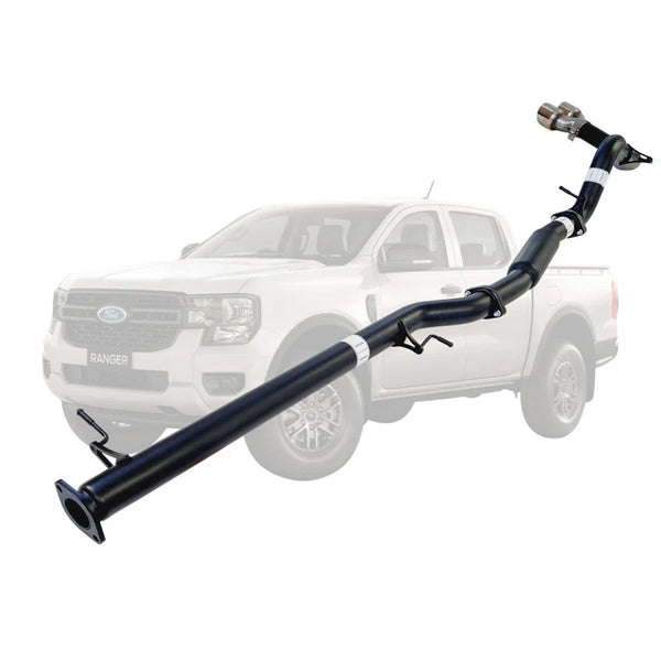 FORD RANGER NEXT GEN 2022 ONWARDS 2L BI-TURBO 3" DPF BACK EXHAUST - ALUMINIZED STEEL