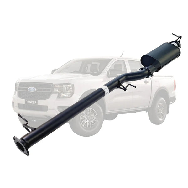 FORD RANGER NEXT GEN 2022 ONWARDS 2L BI-TURBO 3" DPF BACK EXHAUST - ALUMINIZED STEEL