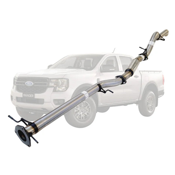 FORD RANGER NEXT GEN 2022 ONWARDS 3L V6 TD 3 INCH DPF BACK EXHAUST - STAINLESS STEEL