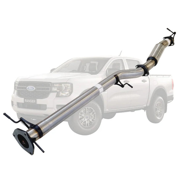 FORD RANGER NEXT GEN 2022 ONWARDS 3L V6 TD 3 INCH DPF BACK EXHAUST - STAINLESS STEEL