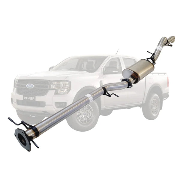 FORD RANGER NEXT GEN 2022 ONWARDS 3L V6 TD 3 INCH DPF BACK EXHAUST - STAINLESS STEEL