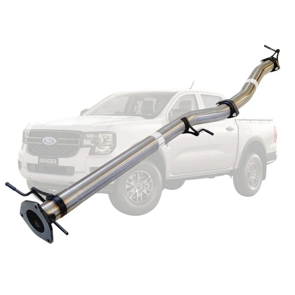 FORD RANGER NEXT GEN 2022 ONWARDS 3L V6 TD 3 INCH DPF BACK EXHAUST - STAINLESS STEEL