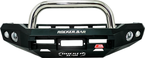 MCC4X4 Rocker 078-01 Single Chrome Loop Winch Bar